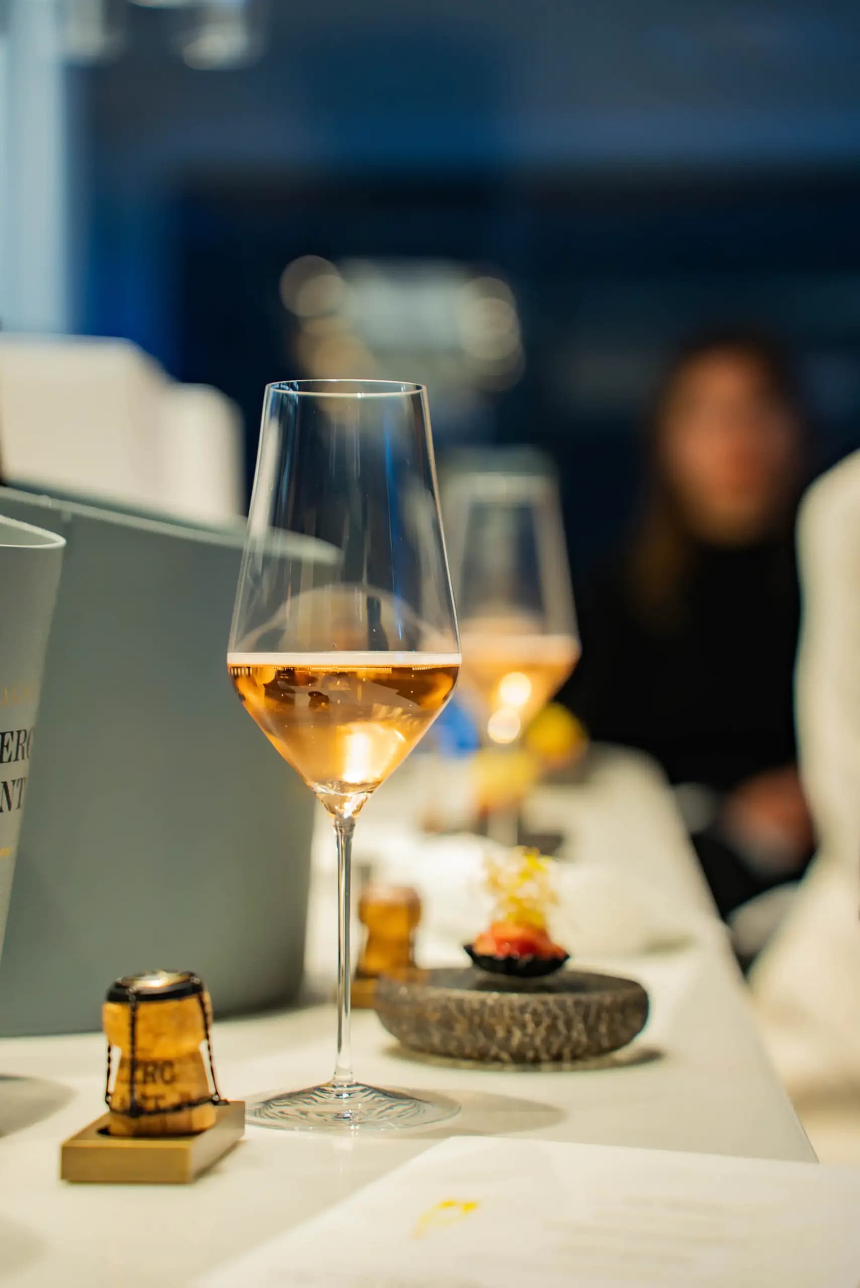 Bespoke Champagne tasting setup